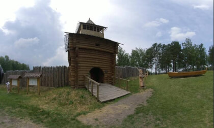 [360] Russia, Siberia, Tomskaya pisanica, walking, Insta360 Evo