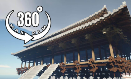 [5.7k 360°] [007] Minecraft Server Travel - Oriental Structure [MaxKim]
