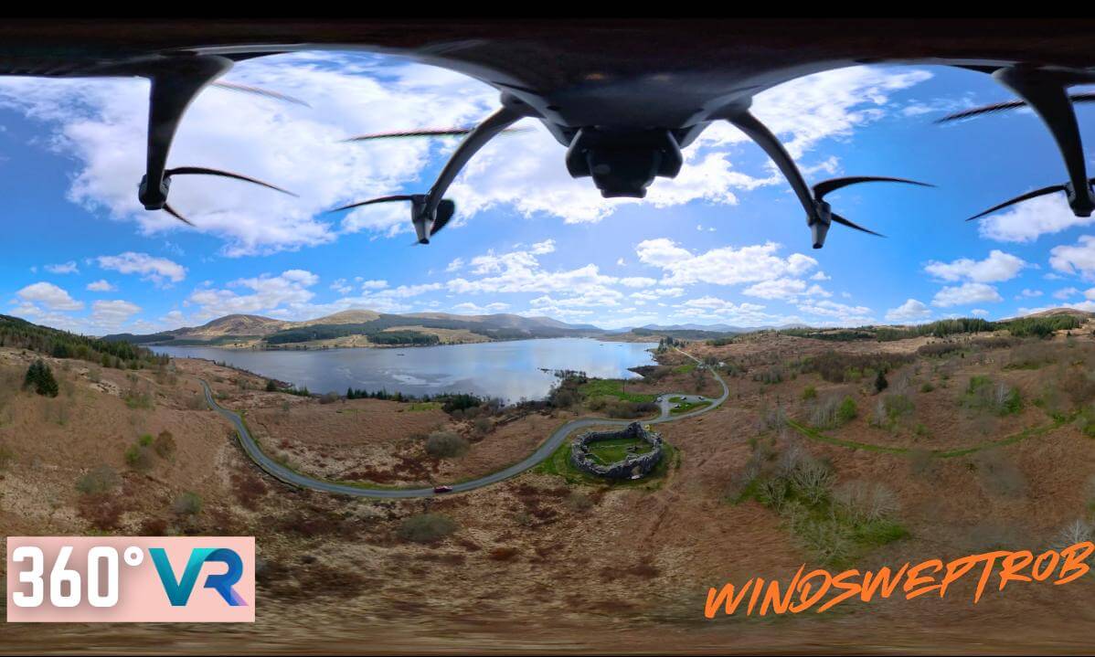 DJI Mavic 3 | 360° 8K Drone Flight – Loch Doon Castle (Interior Views) | WindsweptRob