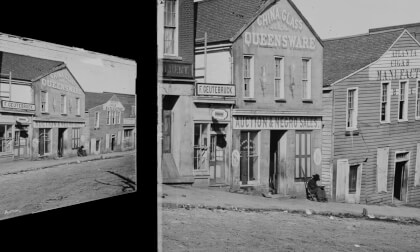 George N. Barnard stereograph: Armed and Reading, Atlanta GA 1864 (silent, still image)