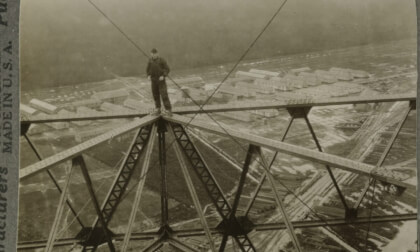 Over American Barracks near Bordeaux, WWI (silent, still image) [V_n6qYU3ZYg]