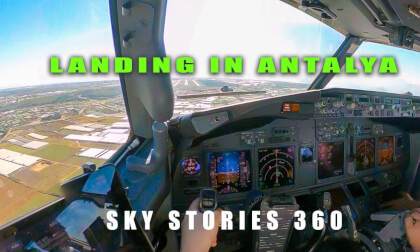 Pilot View: BOEING 737 Landing at Antalya Airport Pilot View: BOEING 737 Landing at Antalya Airport
