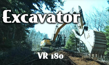 Clearing land with an excavator VR Video Clearing land with an excavator VR