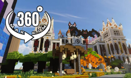 [5.7k 360°] [013] Minecraft Server Travel - Halloween Town A [MaxKim]