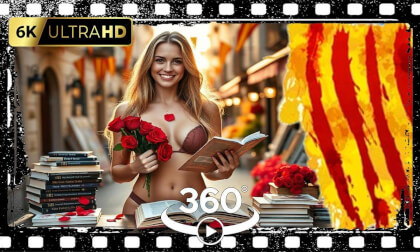 🇪🇸 Beautiful Girls Falling in Love on Sant Jordi: Roses, Books | A 360° VR Exploration 🇪🇸 | #VR VR Video 🇪🇸 Beautiful Girls Falling in Love on Sant Jordi: Roses, Books | A 360° VR Exploration 🇪🇸 | #VR VR