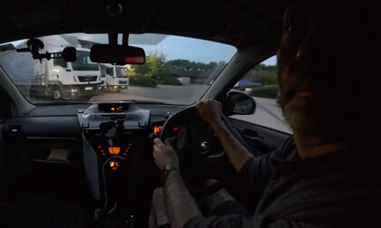 360 VR] Thursday Early Morning Drive in Low Light Milton Keynes UK