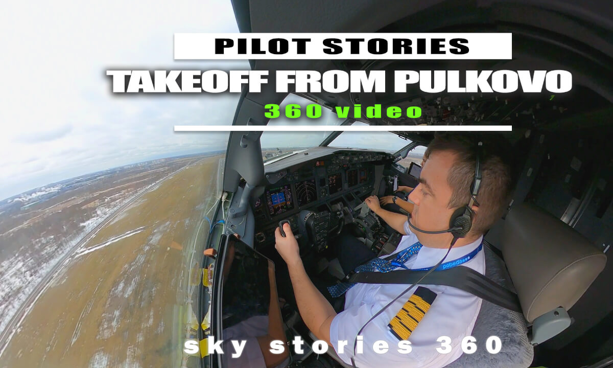 Pilot View: BOEING 737 departure from Pulkovo International Airport