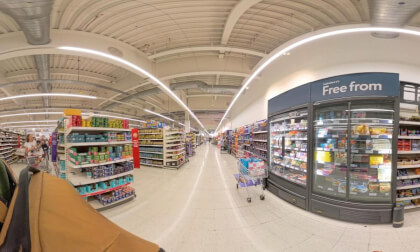 360 VR] Supermarket Shopping at Sainsbury's Milton Keynes in England