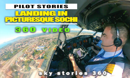 Boeing 737 Landing in Picturesque Sochi | PILOT VIEW Boeing 737 Landing in Picturesque Sochi | PILOT VIEW