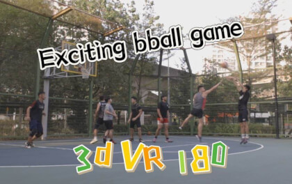 Basketball casual gameplay in Singapore Punggol court | 3D VR 180 | Canon R5 VR Video Basketball casual gameplay in Singapore Punggol court | 3D VR 180 | Canon R5 VR