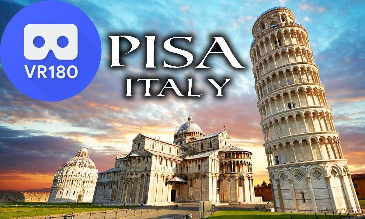 8K VR180 - Leaning Tower of Pisa and Square of Miracles / Travel VR