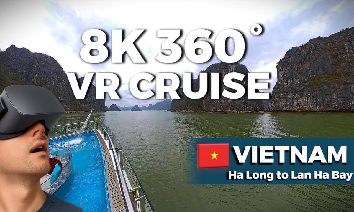 8K 360° 22-Min VR Cruise Halong Bay to Lan Ha Bay | Luxury Ship Views | Insta360 X4 | Vietnam