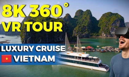 8K 360° VR Tour of Jade Sails Cruise | Ha Long Bay to Lan Ha Bay | Luxury Vietnam Experience
