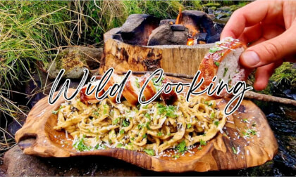 Chicken alfredo ASMR cooking VR Video Chicken alfredo ASMR cooking VR