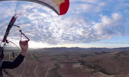 Vuelo en paramotor en Pinoso.
