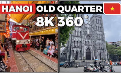 8K 360° VR Tour of Hanoi Old Quarter, Vietnam | City Sights & Iconic Train Street VR Video 8K 360° VR Tour of Hanoi Old Quarter, Vietnam | City Sights & Iconic Train Street VR
