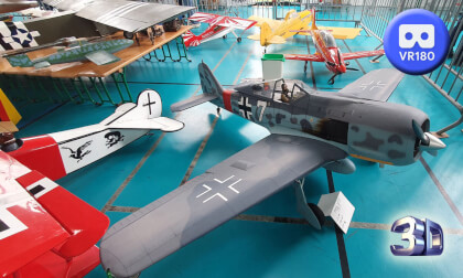 Model aircraft exhibition in Morhange and Vic sur Seille France 180 VR 3D Model aircraft exhibition in Morhange and Vic sur Seille France 180 VR 3D