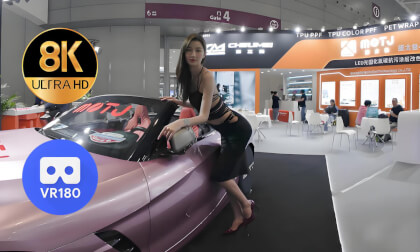 Chen Baoyue at the booth of MOTJ VR Video Chen Baoyue at the booth of MOTJ VR