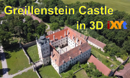 Schloss Greillenstein ,  Röhrenbach, Austria in 3D SBS LR video for VR Schloss Greillenstein ,  Röhrenbach, Austria in 3D SBS LR video for VR