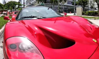 Ferrari F50 unloading at We Are Curated in Miami Florida Ferrari F50 unloading at We Are Curated in Miami Florida