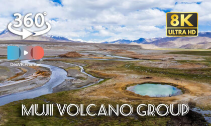 China from Air: Muji Volcano Group 木吉火山口 | Xinjiang | 8K 360 China from Air: Muji Volcano Group 木吉火山口 | Xinjiang | 8K 360