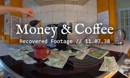 Money & Coffee // A Glitch in the Temporal Stream VR Video Money & Coffee // A Glitch in the Temporal Stream VR