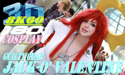 Guilty Gear Jack-O' Valentine Cosplay, 3D VR180, AX2024, mimsyheart, ジャック・オーコスプレ, 8K60FPS VR Video Guilty Gear Jack-O' Valentine Cosplay, 3D VR180, AX2024, mimsyheart, ジャック・オーコスプレ, 8K60FPS VR