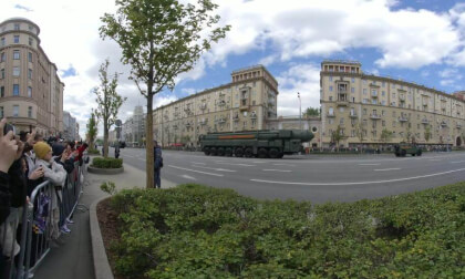 [VR180] Russia, Moscow, Victory Day, May9, Military equipment, Insta360 Evo