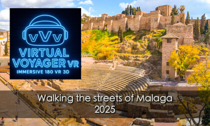 Walking the streets of Malaga 2025 VR Video Walking the streets of Malaga 2025 VR