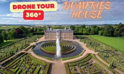 Stunning 360° DJI Mavic 3 Drone Tour Around Dumfries House & Queen Elizabeth II Walled Garden 🌿🏰 Stunning 360° DJI Mavic 3 Drone Tour Around Dumfries House & Queen Elizabeth II Walled Garden 🌿🏰