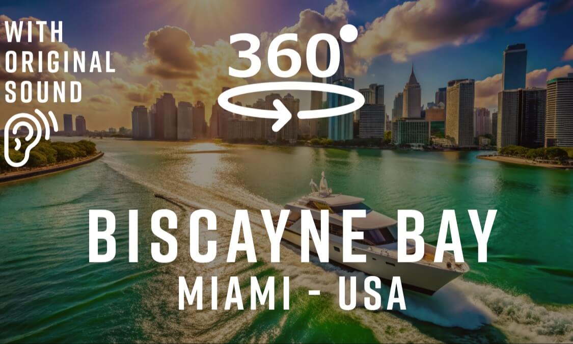 Miami Biscayne Bay Millionaire's Homes Cruise | 360° Boat Tour Florida