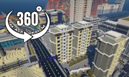 [5.7k 360°] [025] Minecraft Server Travel - Apartment Complex [MaxKim]