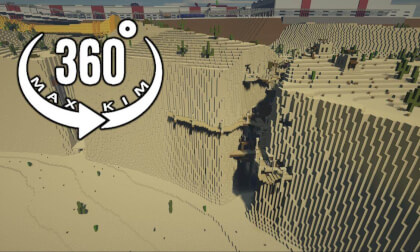 [5.7k 360°] [026] Minecraft Server Travel - Sand Crack Town [MaxKim]