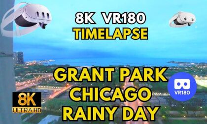 Timelapse - Atmospheric: Chicago's Evening Sky from the Blackstone Hotel