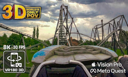 KONDAA 3D epic VR Roller Coaster 8K VR180 POV (ULTIMATE IMMERSION by Kandao Qoocam 3 Ultra!) Walibi Belgium HDR10