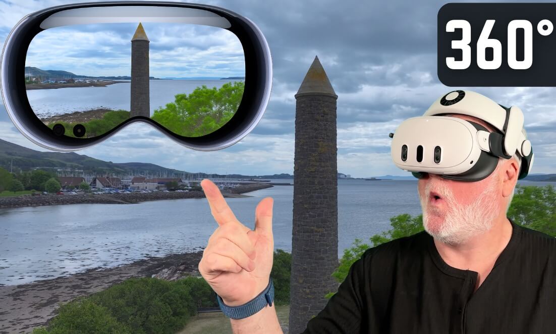 360°Insta 360 X4 mounted on a DJI Mavic 3 | Site of Scottish Battle with Vikings