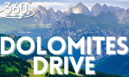 Dolomites 360° Road Trip 8K | Val Gardena to Passo Pordoi & Trento, Italy Dolomites 360° Road Trip 8K | Val Gardena to Passo Pordoi & Trento, Italy