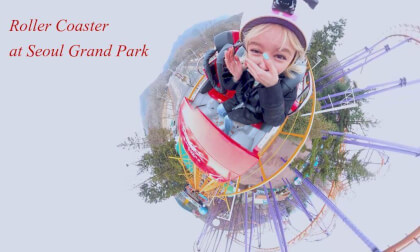 360 VR] Roller Coaster  at Seoul Grand Park