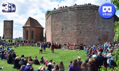 Medieval festival at the castle of Lichtenberg France 180 VR 3D VR Video Medieval festival at the castle of Lichtenberg France 180 VR 3D VR