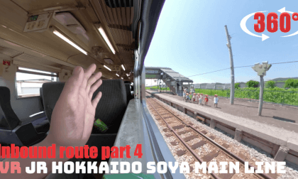 JR Hokkaido Soya Line Train inbound route part4 at JUN VR Video JR Hokkaido Soya Line Train inbound route part4 at JUN VR