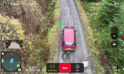 DJI Mavic 3 Car Tracking VR Video DJI Mavic 3 Car Tracking VR