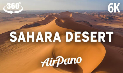 Sahara Desert, Algeria. Aerial 360° video Sahara Desert, Algeria. Aerial 360° video