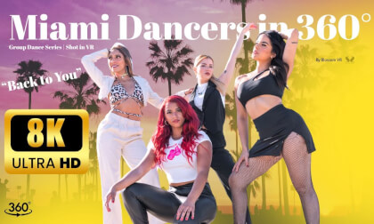 “Back to You” in 360°! Four Miami dancers. Endless angles. All the vibes. Don’t just watch — feel it. VR Video “Back to You” in 360°! Four Miami dancers. Endless angles. All the vibes. Don’t just watch — feel it. VR