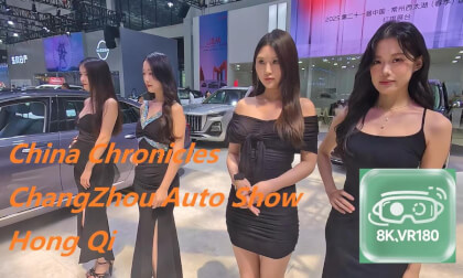 VR180,Girls at the auto show VR Video VR180,Girls at the auto show VR