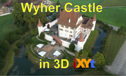 Wyher Castle, Canton of Lucerne, Switzerland in 3D SBS LR video for VR Wyher Castle, Canton of Lucerne, Switzerland in 3D SBS LR video for VR