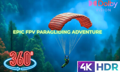 Virtual Paragliding Adventures Above the Mountain Peaks in 360 VR VR Video Virtual Paragliding Adventures Above the Mountain Peaks in 360 VR VR
