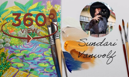 360 VR - Sundari Vanwolf- Artist, Brisbane Australia VR Video 360 VR - Sundari Vanwolf- Artist, Brisbane Australia VR