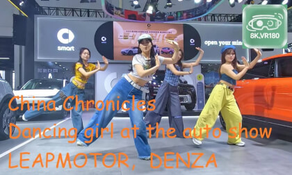 VR180,Dancing girl at the ChangZhou auto show VR Video VR180,Dancing girl at the ChangZhou auto show VR