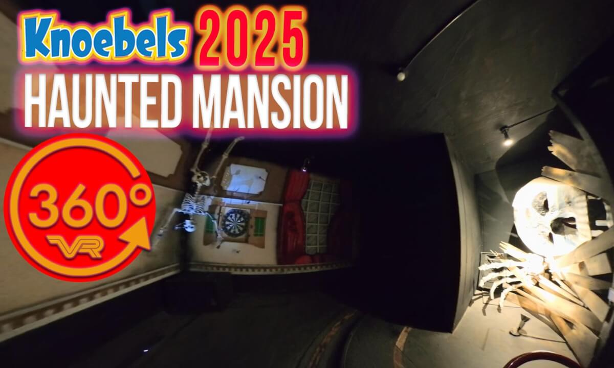 Knoebels Haunted Mansion 2025 Virtual Ride in 8K 360 with Insta360 X5!