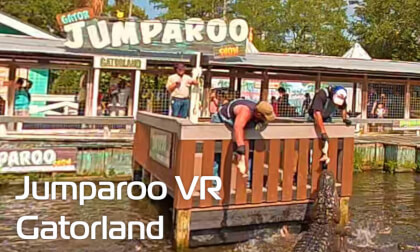 Gatorland Jumparoo Show | Slam 180VR 3D XCam Experience VR Video Gatorland Jumparoo Show | Slam 180VR 3D XCam Experience VR